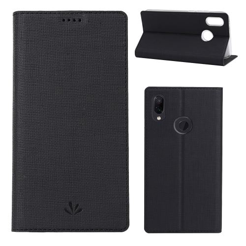 Etui en PU avec support et porte-cartes noir pour votre Huawei P Smart Z
