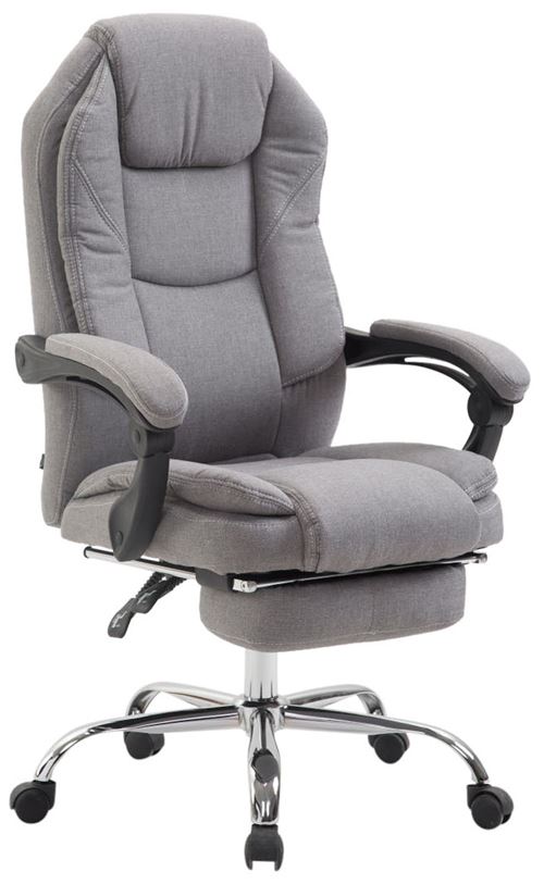 Fauteuil de bureau Castle en tissu , Gris