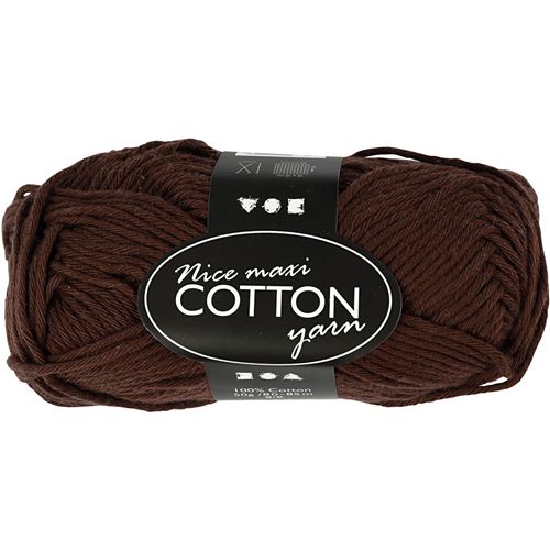 Creotime cordon de coton 80-85 m marron