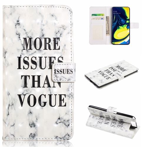 Etui en PU décor spot plus de problèmes que la mode pour votre Samsung Galaxy A80/A90