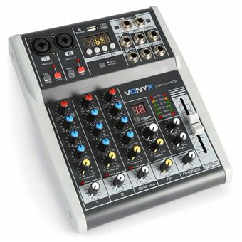 Vonyx VMM-K402 - Console de Mixage, 4 canaux - 1