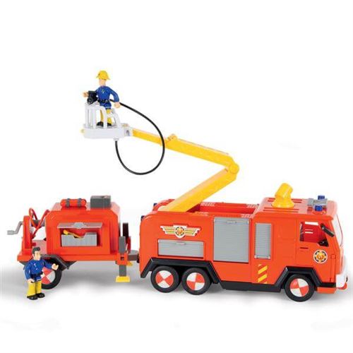 Smoby - Sam Le Pompier-Camion Jupiter Remorque Et Figurines