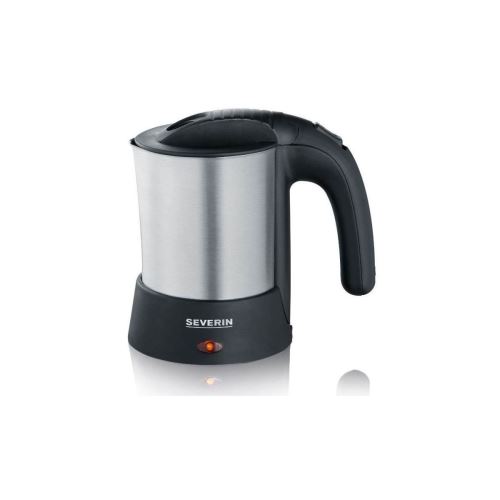 SEVERIN WK 3646 Travel - Waterkoker - 0.5 liter - 1000 W - opgeruwd roestvrij staal/zwart