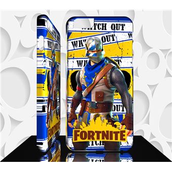 Coque IPhone 4/5/6/7/8/X Avec Skin Fortnite Braqueur 3 - Plastique Rigide Noir (Neuve)