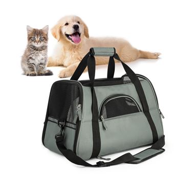 Sac De Transport Gris Pour Chat Et Chien Panier De Voyage Leger Transport Et Voyage Du Chat Achat Prix Fnac