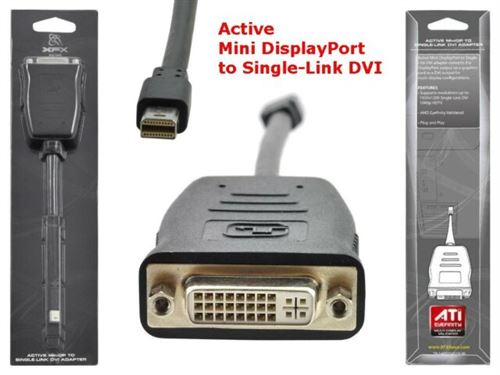 AMD miniDisplayPort to DVI-D single link (active) adapter
