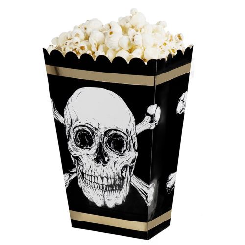 4 seaux à pop corn pirate + or - Coloris : Jaune74117