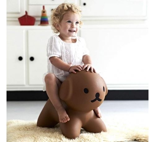 SNUFFY - jouet trotteur enfant 41 cm - Couleurs - marron