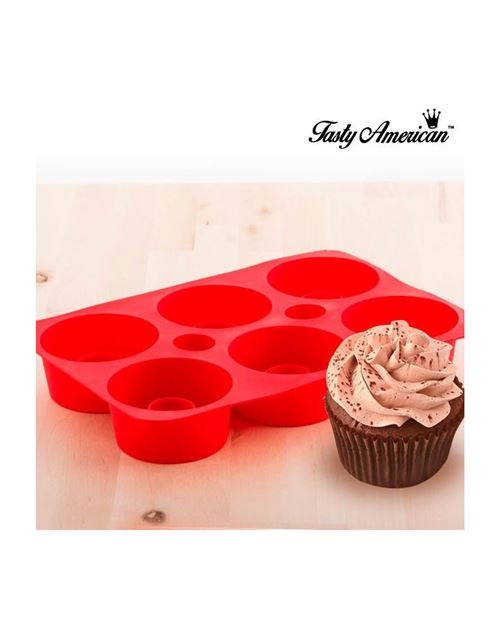 Moule en silicone pour cupcakes tasty american