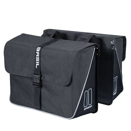 Basil double pannier Forte35 litres noir