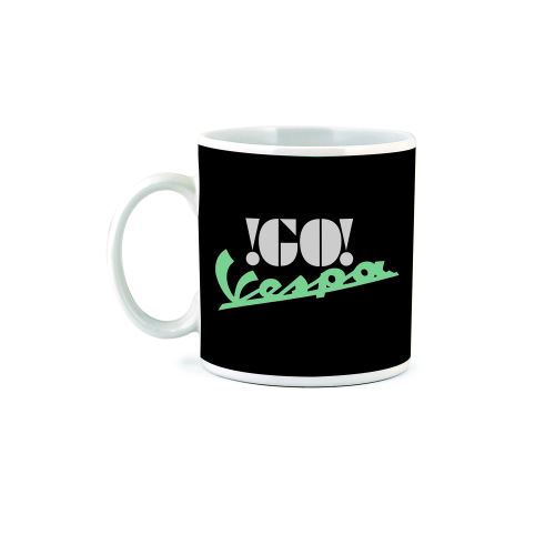 Tasse céramique noir Go Vespa