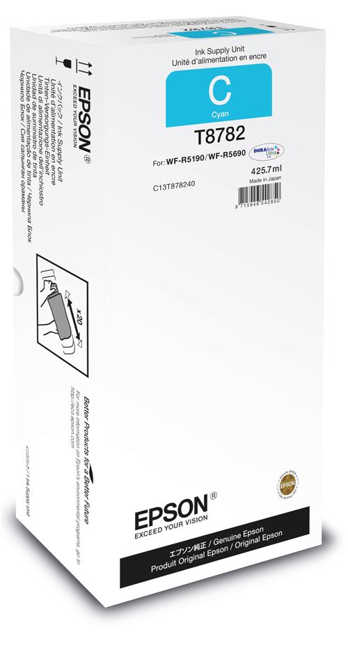 Epson c13t878240 cartouche d'encre bleu