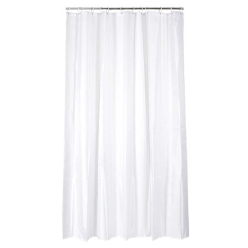 Rideau de douche Blanc 180 x 200 cm anneaux inclus