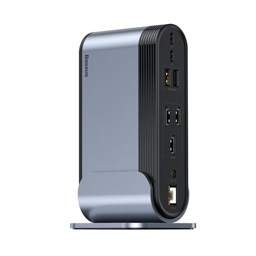 Baseus 11 en 1 Hub USB C Station d'accueil Adaptateur USB C Triple  Affichage avec 2 HDMI 4K