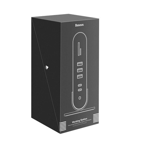 25€02 sur Adaptateur BASEUS DG0G Avec sortie HDMI audio Gigabit Ethernet  100W USB-C Type-C Grise - Adaptateur et convertisseur - Achat & prix