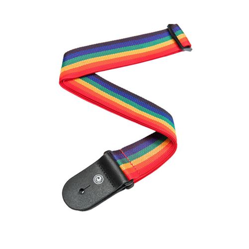 Planet Waves PWS111 - Sangle de guitare en polypropylène, coloris arc-en-ciel