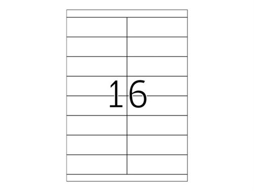 Herma 4264 &Eacute;tiquettes 105 x 33,8 Premium A4 1600 pi&egrave;ces Blanc