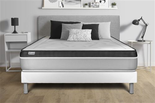 Ensemble matelas et sommier VITALIT Ensemble Sommier Matelas 200x200 VITAL ERGO - 26cm - Ferme