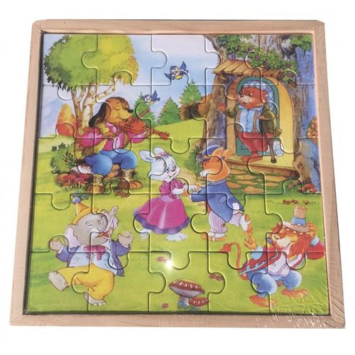 Lot De 3 Puzzles 18 Cm Par 18 Cm De 25 Pièces En Boite (2338)