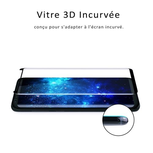 NUOCHENG 2 Pièces Verre Trempé pour Samsung Galaxy S8 3D Incurvé Film Vitre Protection Ecran sans Bulles Dureté 9H Anti Rayures Protecteur D/'écran pour Samsung Galaxy S8