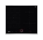 Neff N 90 T56TS51N0 - Table de cuisson à induction - 4 plaques de cuisson - Niche - largeur : 56 cm - profondeur : 49 cm - noir/acier inoxydable - avec garnitures en acier inoxydable