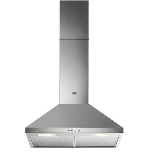 Faure FHC62462XA - Kap - schouwkap - breedte: 59.8 cm - diepte: 45 cm - luchtafvoer en recirculatie - roestvrij staal