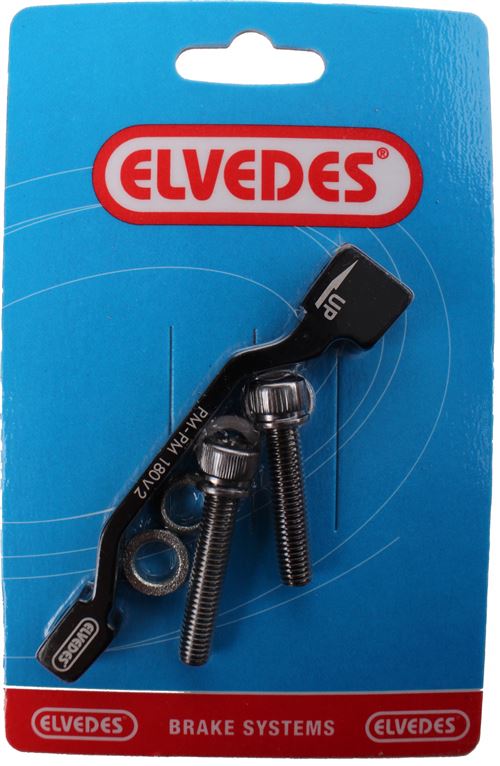 Elvedes Adaptateur de disque de frein PM-PM avant / arrière 180 mm noir