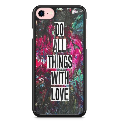 Coque Fifrelin pour iPhone 5C Do all things with love Citation