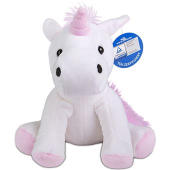 Mbw Peluche licorne 60894 blanc et rose clair Animal en peluche Achat prix fnac