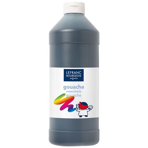 Lefranc Bourgeois - Peinture - gouache - noir - opaque - 1 L