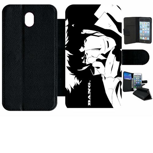 Etui à rabat samsung galaxy j7 2017 (j730) cowboy bebop spike spiegel bang