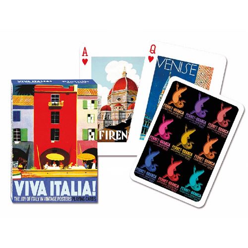Jeu de 55 cartes VIVA ITALIA PIATNIK Multicolore