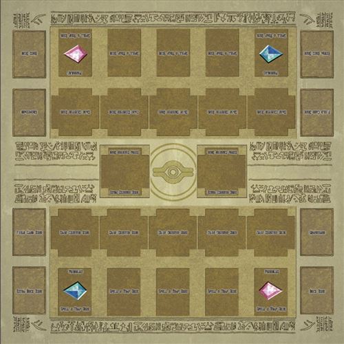 Tapis jeu en caoutchouc 60x60cm Egypte Tapis compétition style mural pour carte Yu-gi-oh - Multicolore