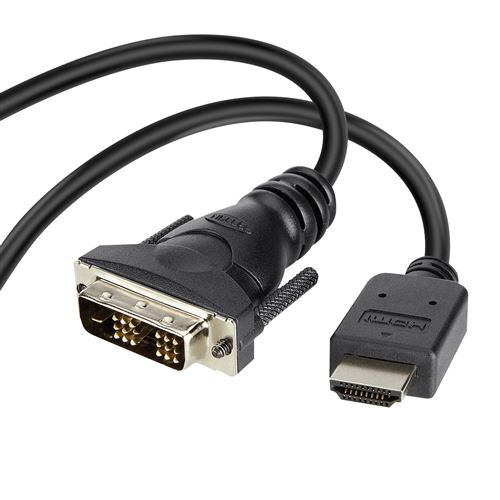 Câble HDMI vers DVI Qualité fiable Robuste Longueur 1,8m Belkin Noir