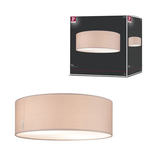 Paulmann Mari plafonnier abat-jour en tissu beige