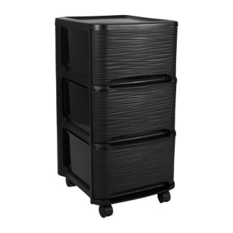 Eda Plastique Tour De Rangement 3 Tiroirs 14 L Decor Stone Avec