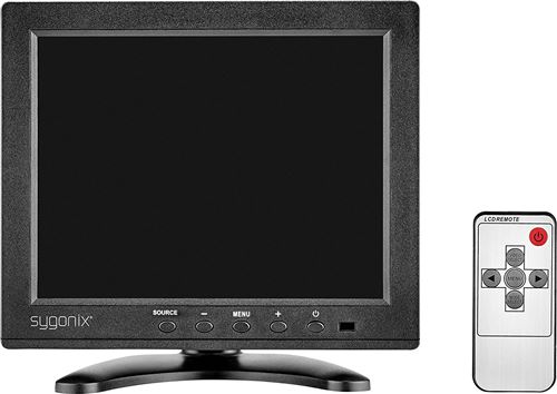 Sygonix 16885X1 LCD CCTV Monitor 8" 1024x768 EEC: B, Dual AV/VGA I...