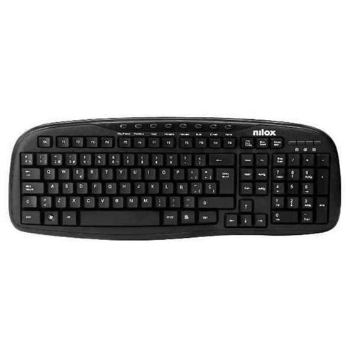 teclado multimedia nilox usb negro