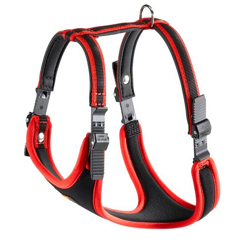 Ferplast Ergocomfort Harnais avec Rembourrage XL pour Chien Rouge