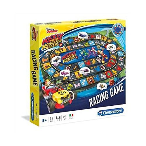 Clementoni Course Grand Prix-Mickey Top Départ-Jeu de société-Disney, 16095