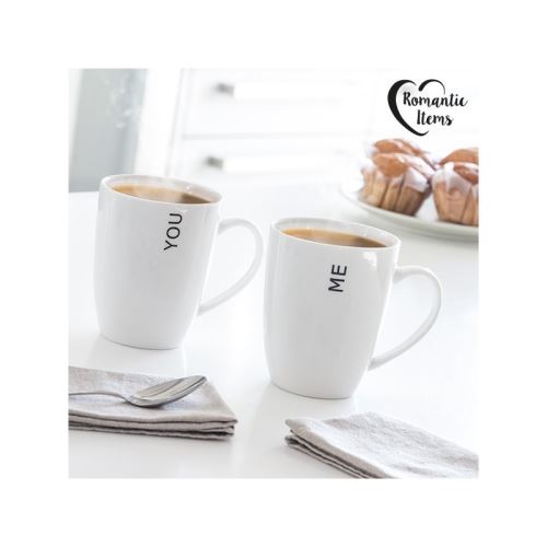 Tasses you & me romantic items (set de 2)