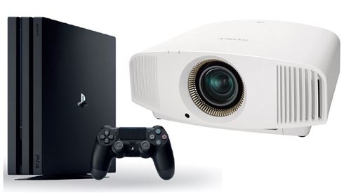 sony vpl-vw570/w with ps4pro 1tb