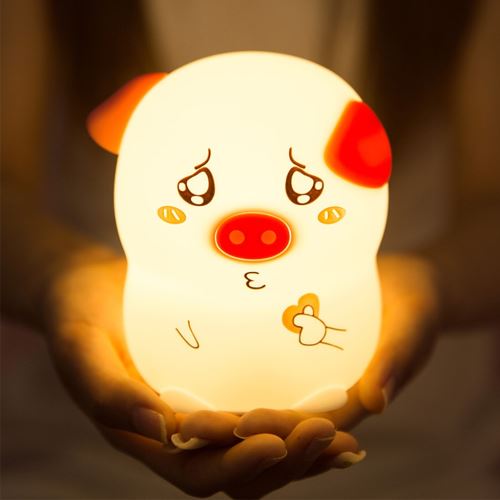 Cochon OneFire Mignon Forme Veilleuse Éclairage Chambre avec télécommande_onaeatza345