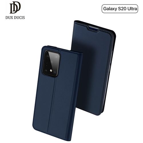 DUX DUCIS Samsung Galaxy S20 Ultra Wallet étui téléphone mobile Slimline - Blue