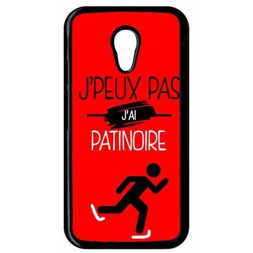 Coque j peux pas j ai patinoire 9 compatible motorola moto g2 transparent