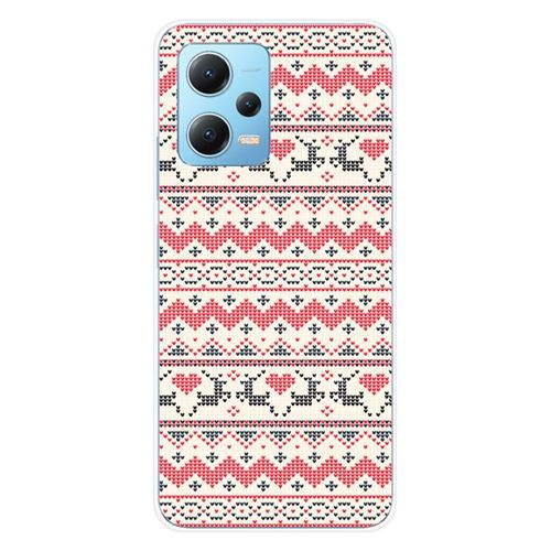 Coque en silicone imprimée compatible Xiaomi Redmi Note 12 5G Poco X5 NO Pull de Noël Rennes