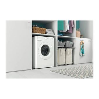 Indesit MTWC 91283 W EU - Machine à laver - largeur : 59.5 cm - profondeur : 60.5 cm - hauteur : 85 cm - chargement frontal - 62 litres - 9 kg - 1200 tours/min - blanc
