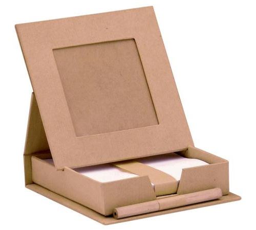 Boîte à mémos en carton à décorer 11,5 cm