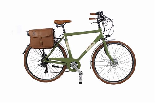 CANELLINI E-Bike Dolce Vita by  V&eacute;lo de Ville Retro Vintage Homme vert olive 54 