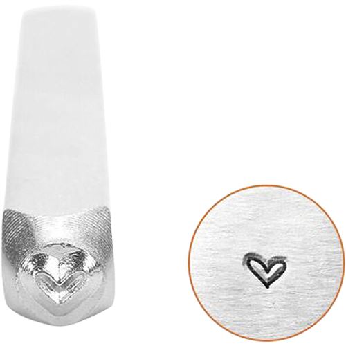 ImpressArt Cachet de gaufrage argent 3 mm coeur